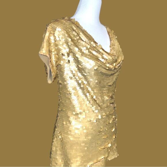 Inc gold sequined top! New - Picture 4 of 11